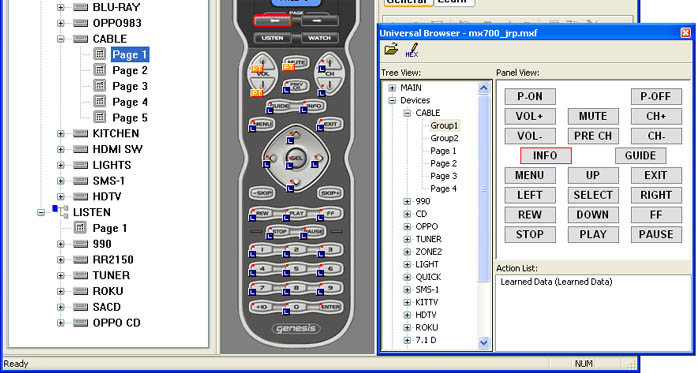 FULL Universal Remote MX-900 Editor